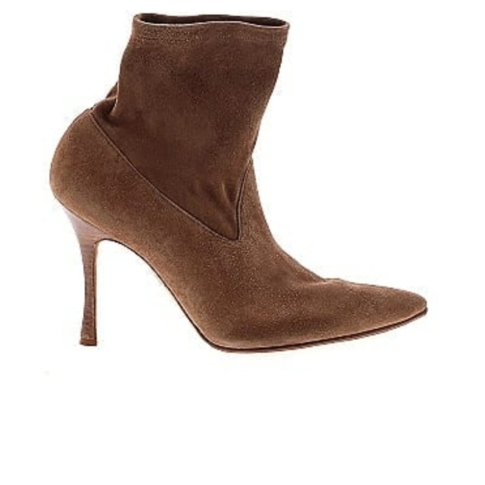 Manolo Blahnik Brown Ankle Boots